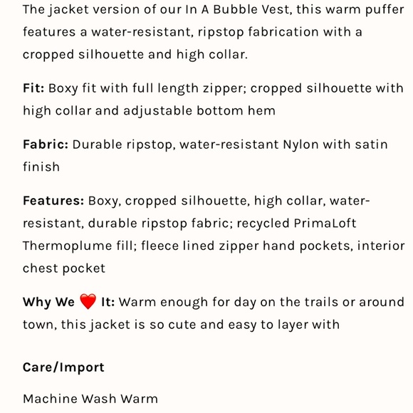 Free People, any bubble puffer jacket. No offers - Picture 7 of 7